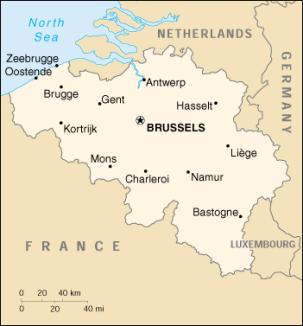 Belgique Situation De Quelques Villes