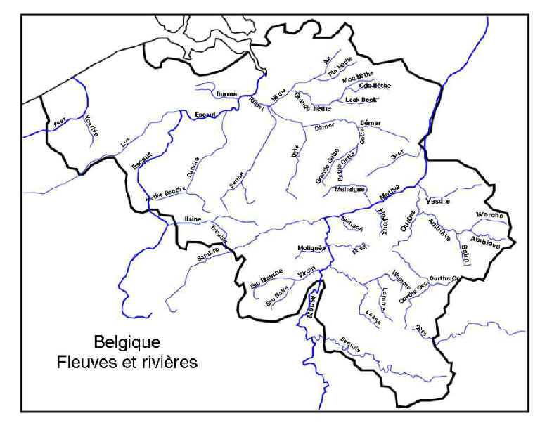Belgique Fleuves Et Rivieres