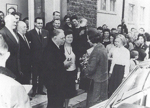 visite de la Reine Fabiola en 1963